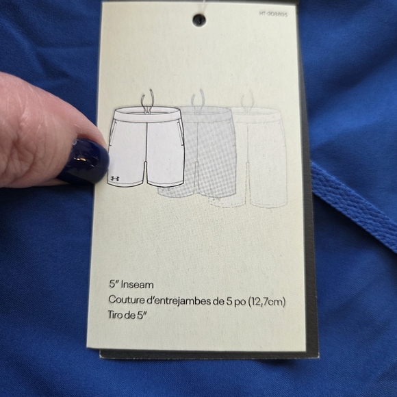 Under Armour Men's UA Launch 5'' 2-in-1 Shorts - Royal Blue, Size Large New - Picture 6 of 11